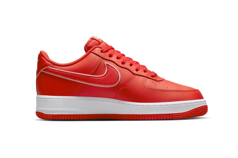 Official Look at the Nike Air Force 1 Low "Picante Red" DV0788-600 low-top shoes sneakers swoosh orange
