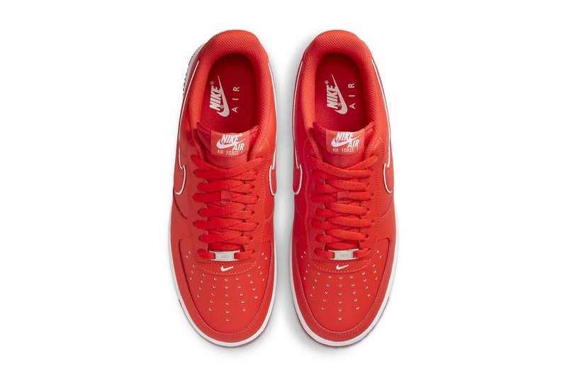 Official Look at the Nike Air Force 1 Low "Picante Red" DV0788-600 low-top shoes sneakers swoosh orange
