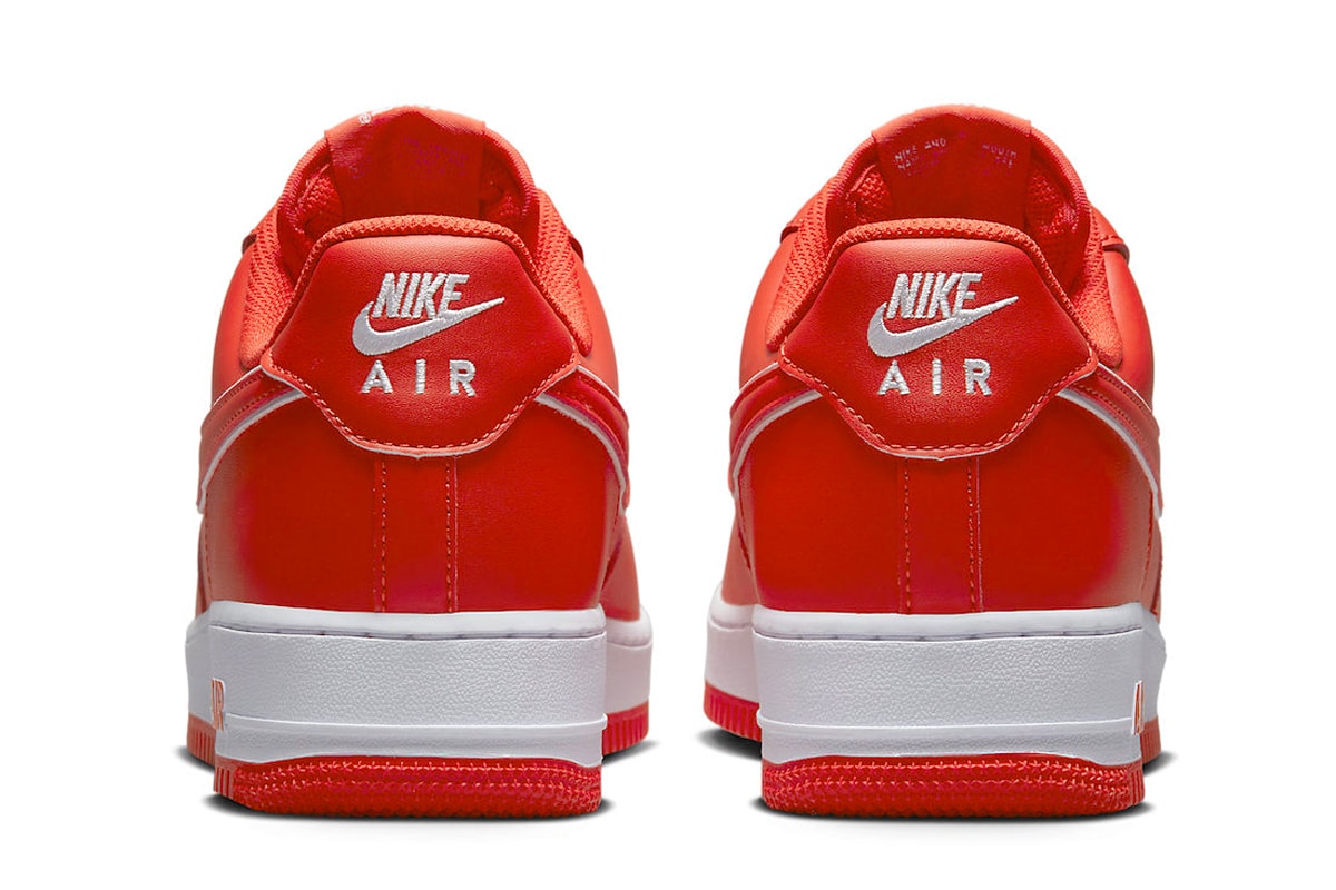 Official Look at the Nike Air Force 1 Low "Picante Red" DV0788-600 low-top shoes sneakers swoosh orange