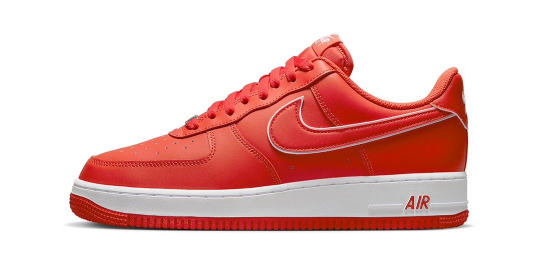 Bold Red Defines This Nike Air Force 1 High •
