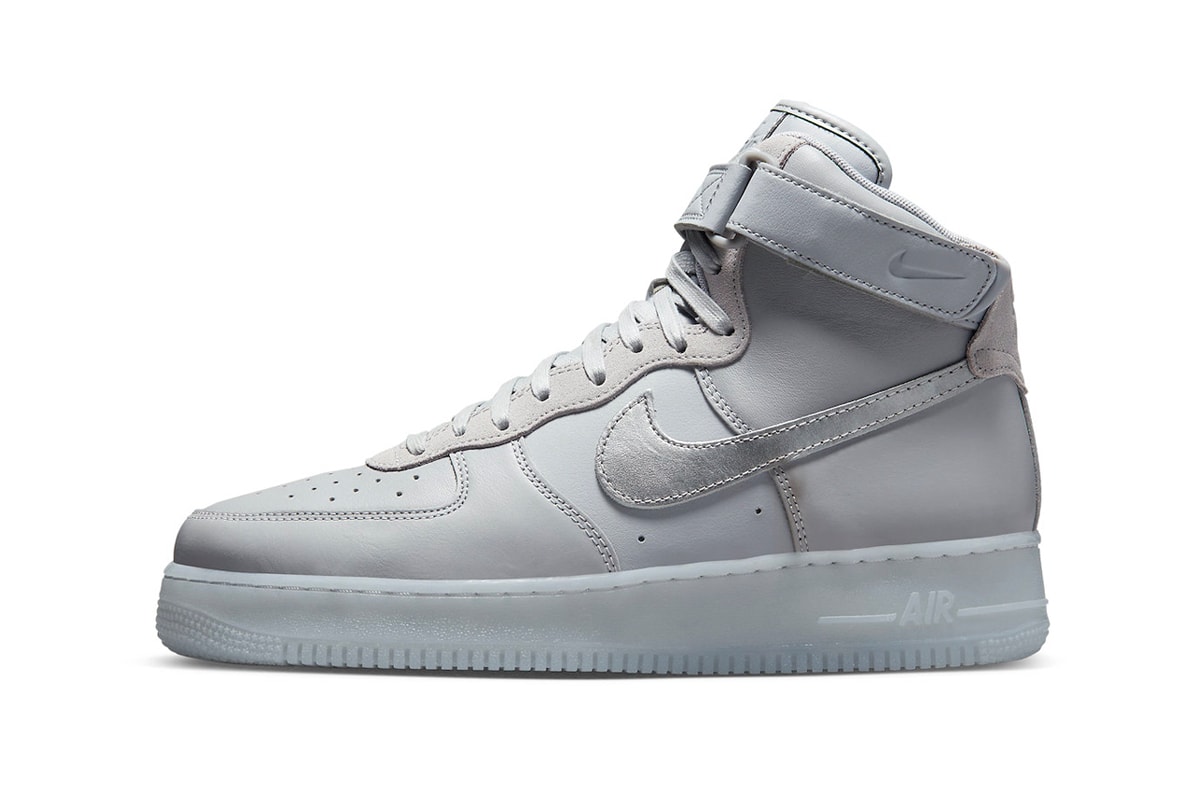 Nike Air Force 1 High Gets With a Grey Metallic Silver | Hypebeast