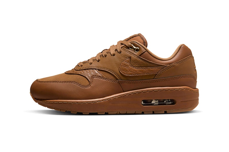 Nike Air Max 1 '87 Gets Hit With an "Ale Brown" Colorway swoosh lowtops DV3888-200 Ale Brown/Ale Brown-Gum Medium Brown tonal gold