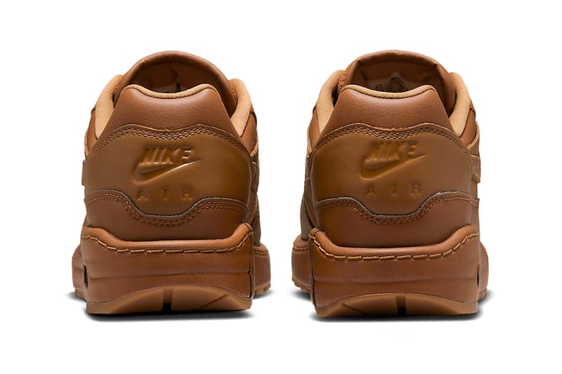 Nike Air Max 1 '87 Gets Hit With an "Ale Brown" Colorway swoosh lowtops DV3888-200 Ale Brown/Ale Brown-Gum Medium Brown tonal gold