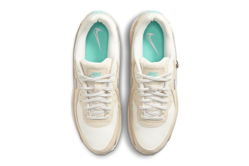 nike air max 90 mama dz5194 001 mothers mini white sail turqoise faux fur release date info price