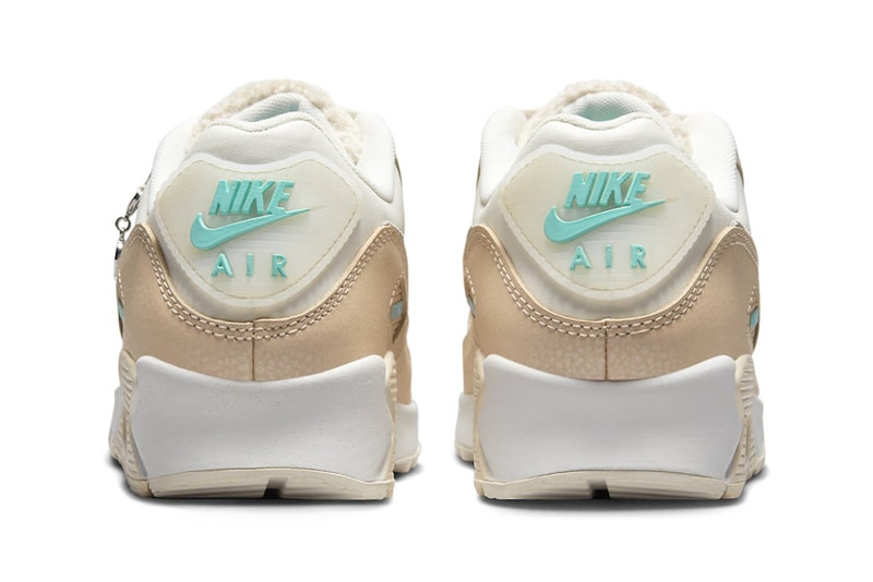 nike air max 90 mama dz5194 001 mothers mini white sail turqoise faux fur release date info price