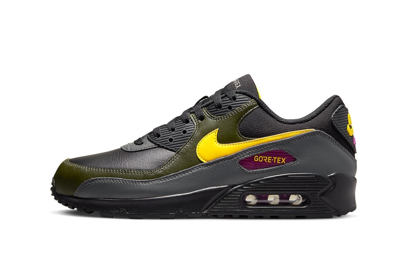 Official Look at the Nike Air Max Gore-Tex "Cargo Khaki" DJ9779-001 black tour yellow cargo khahki iron grey water proof 