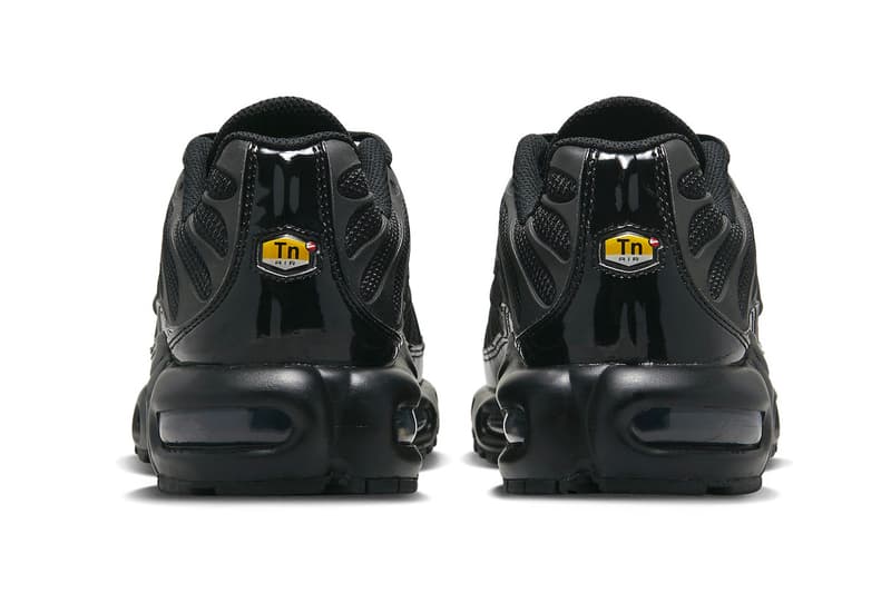 Nike Air Max Plus Surfaces in a Sleek "Black Reflective" Colorway FB8479-001 release info shoes nubuck mesh running shoes swoosh