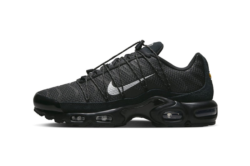  Nike Air Max Plus "Black Reflective" Releases With Toggle Lacing release info running shoes trek trail air unit FD0670-001