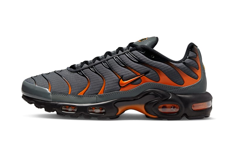 orange and black nike tns