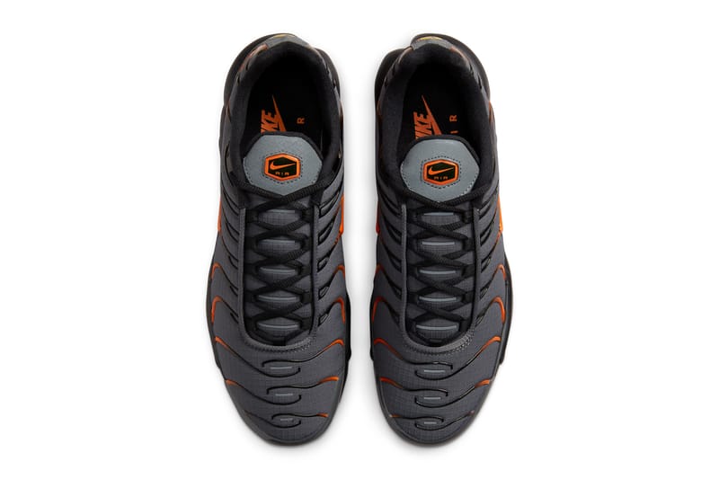 nike tuned 1 grey orange