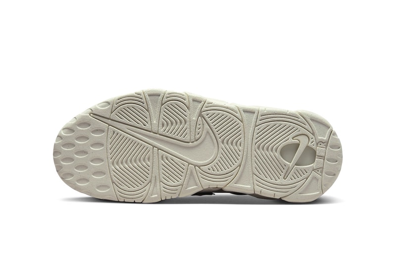 DZ5227-001 Nike Air More Uptempo Gears up for NBA Season With Basketball Textured Iteration high top swoosh jordan