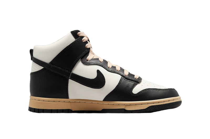 Nike Dunk High Vintage Panda Release Info swoosh sneakers hype