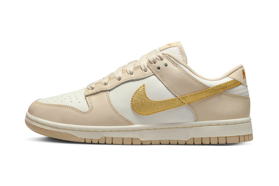 Nike Dunk Low With Golden Swooshes Hypebeast