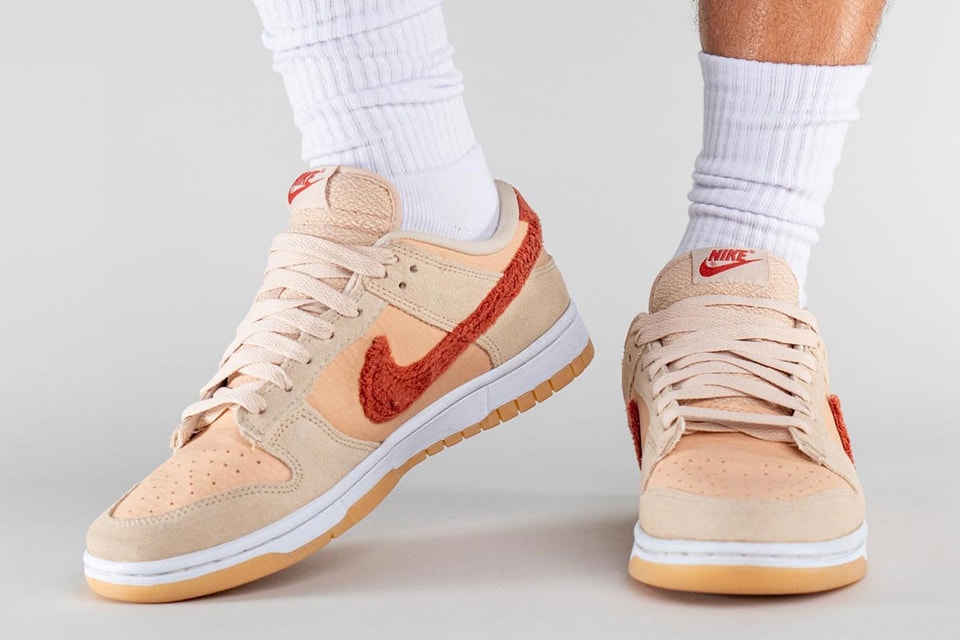 On-Feet Look nike dunk low skate shoes at Nike Dunk Low "Carpet Swoosh" | HYPEBEAST