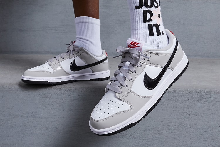 Nike Dunk Low "Light Iron Ore" Is Readied With Glossy and Grayscale Accents