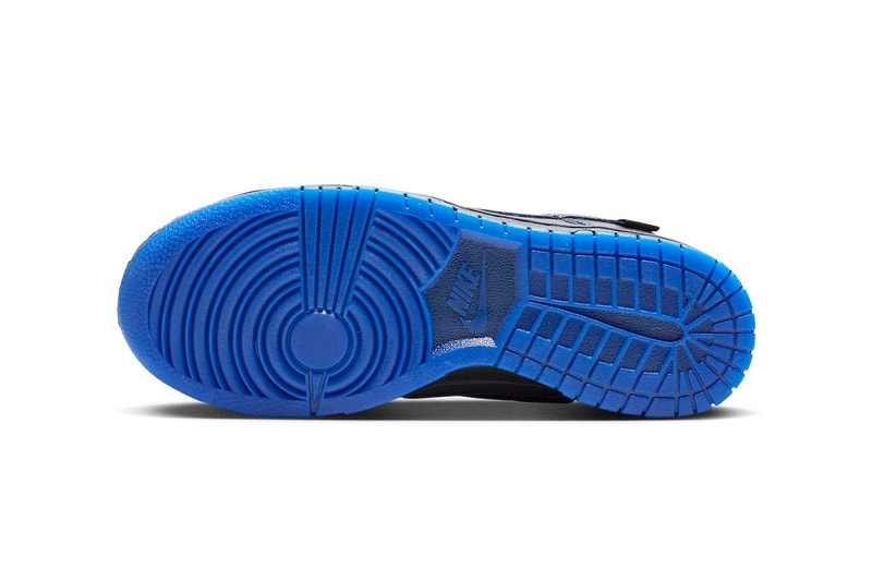 Nike Dunk Low Comes Dressed in Iridescent Royal Blue Details FB1842-001 global themed lineup lowtop skater shoes