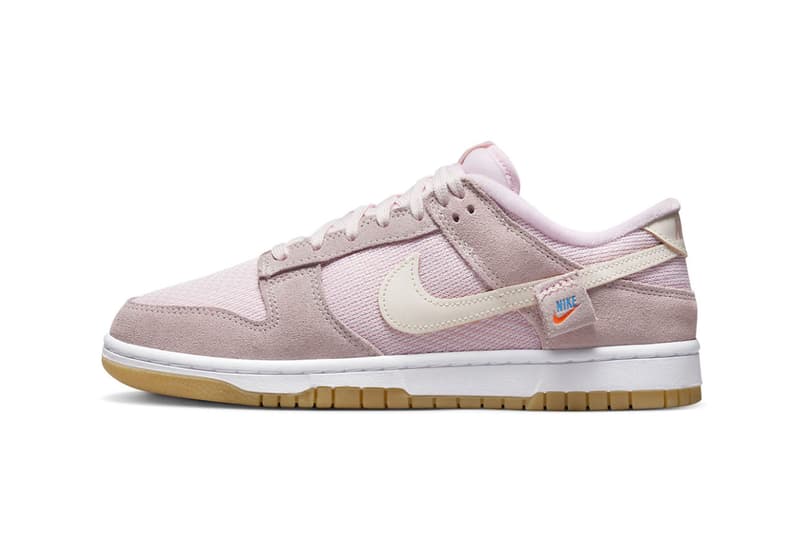 Nike Dunk Low teddy bear soft pink rogue rabbit three bears nylon suede pack DZ5318 640 release info date price