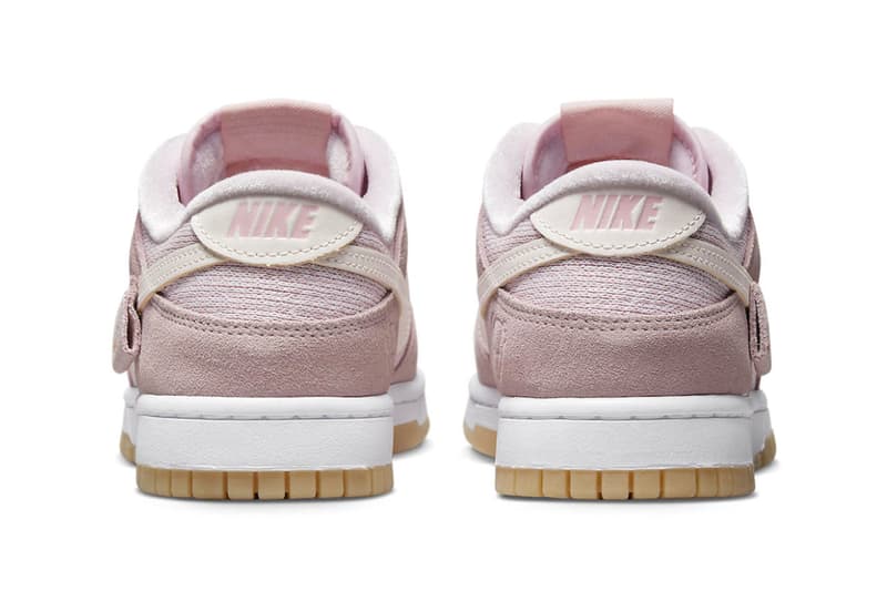 Nike Dunk Low teddy bear soft pink rogue rabbit three bears nylon suede pack DZ5318 640 release info date price