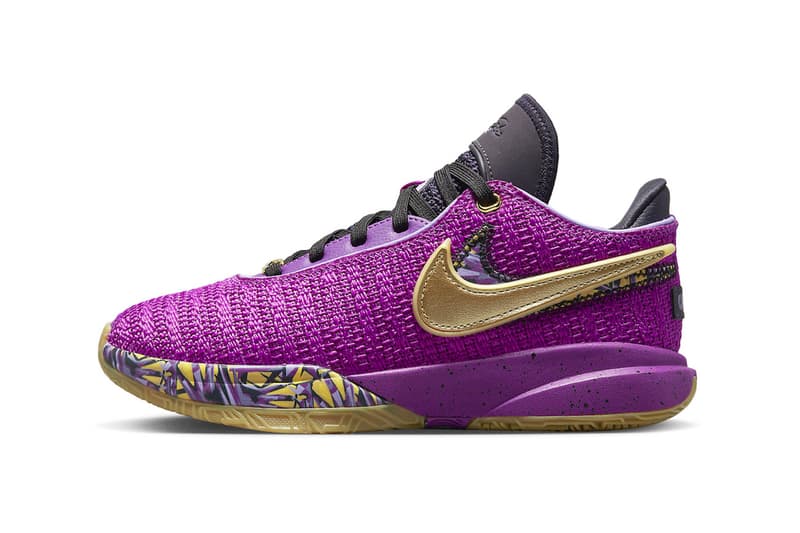 Nike tennis lebron james LeBron 20 GS "Vivid Purple" Pays Tribute to the Lakers for