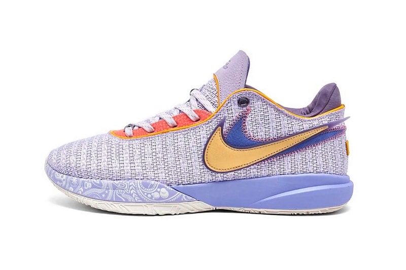Nike LeBron 20 Surfaces in "Violet Frost" lebron james DJ5423-500 los angeles lakers metallic gold purple pulse basketball nba shoes low-tops