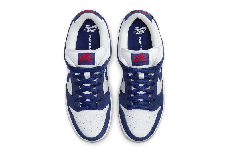 Nike SB Dunk Low Gets Hit With the "LA Dodgers" Colorway for Its Fall Release Date MLB baseball DO9395-400 release info skate shops