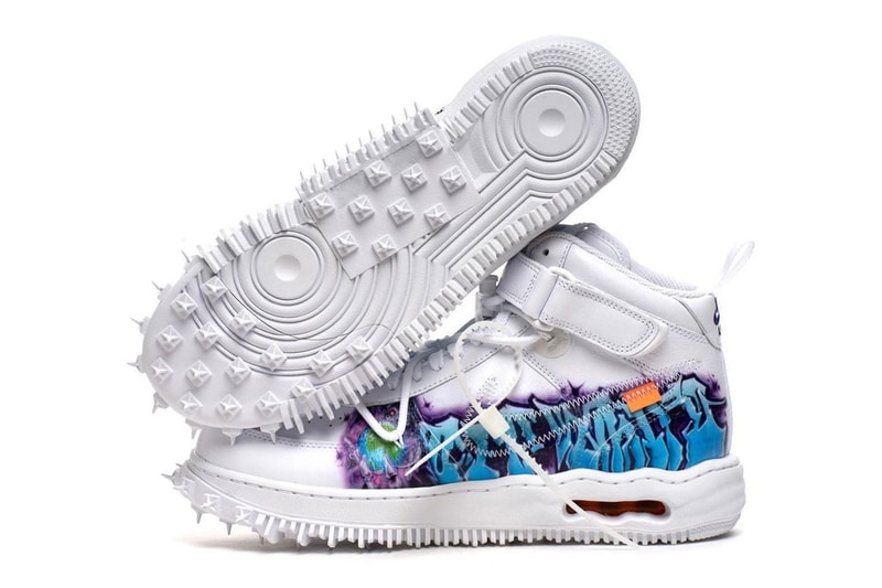 Off-White™ Nike Air Force 1 Mid Graffiti Detailed Look Release Info Date Buy Price 
