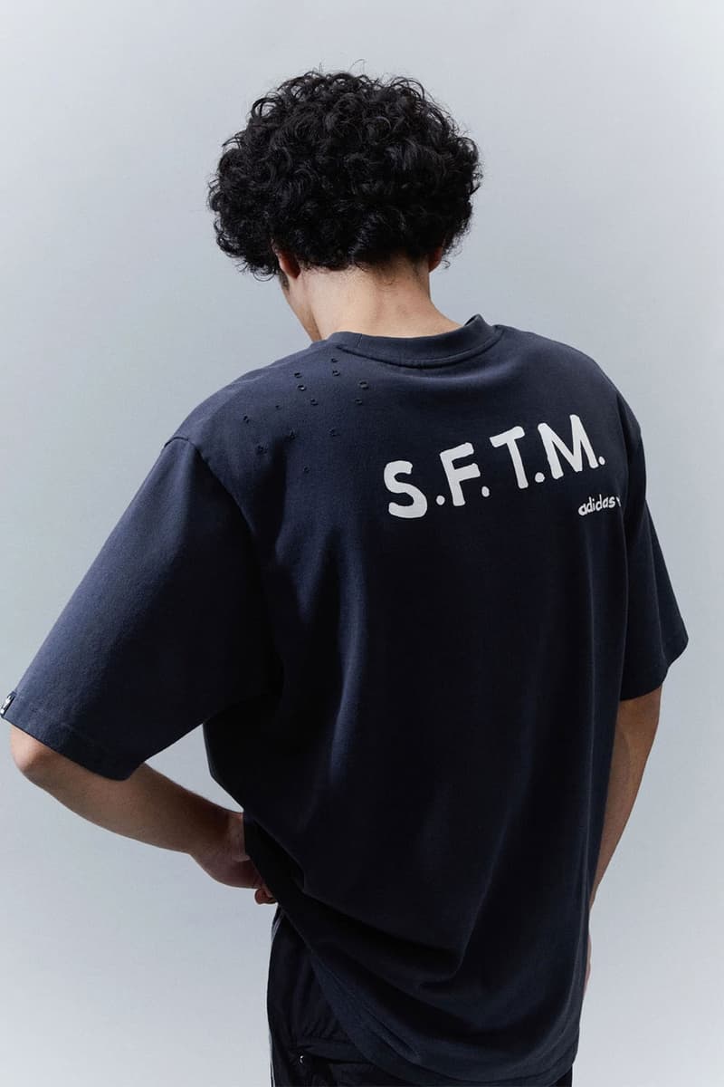 Song for the Mute adidas Originals Shadowturf SFTM 001 collaboration dusty pink honeycomb midnight nylon pants t shirts windbreaker shorts trackpant release info date price