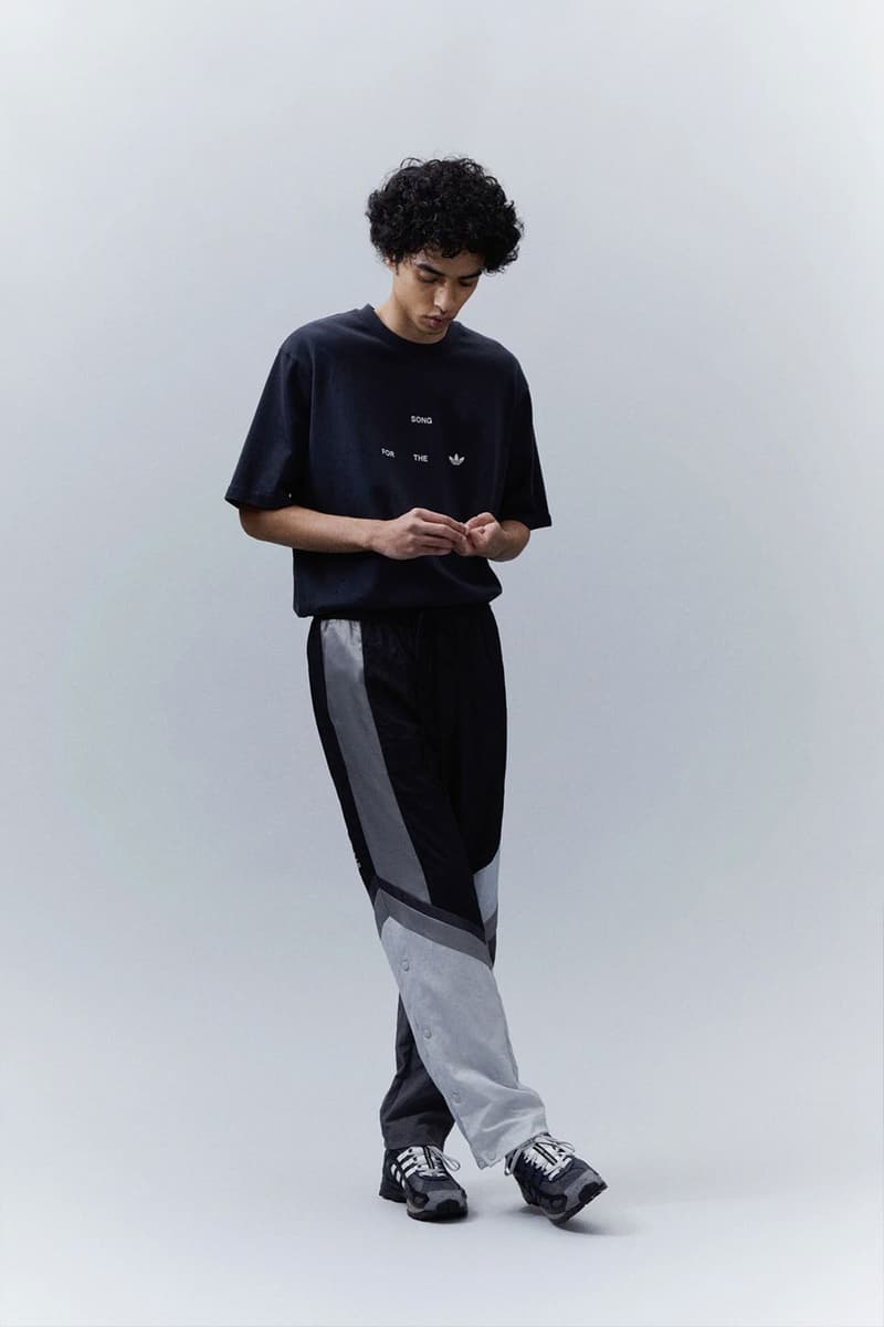 Song for the Mute adidas Originals Shadowturf SFTM 001 collaboration dusty pink honeycomb midnight nylon pants t shirts windbreaker shorts trackpant release info date price