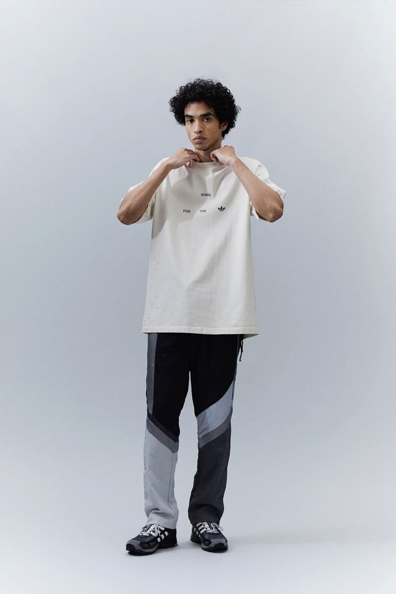Song for the Mute adidas Originals Shadowturf SFTM 001 collaboration dusty pink honeycomb midnight nylon pants t shirts windbreaker shorts trackpant release info date price