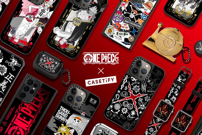 One Piece Casetify Pirate Black collection iphone 14 13 eiichiro oda film red playing cards plastic models airpods pro marine Luffy Sabo Ace release info date price