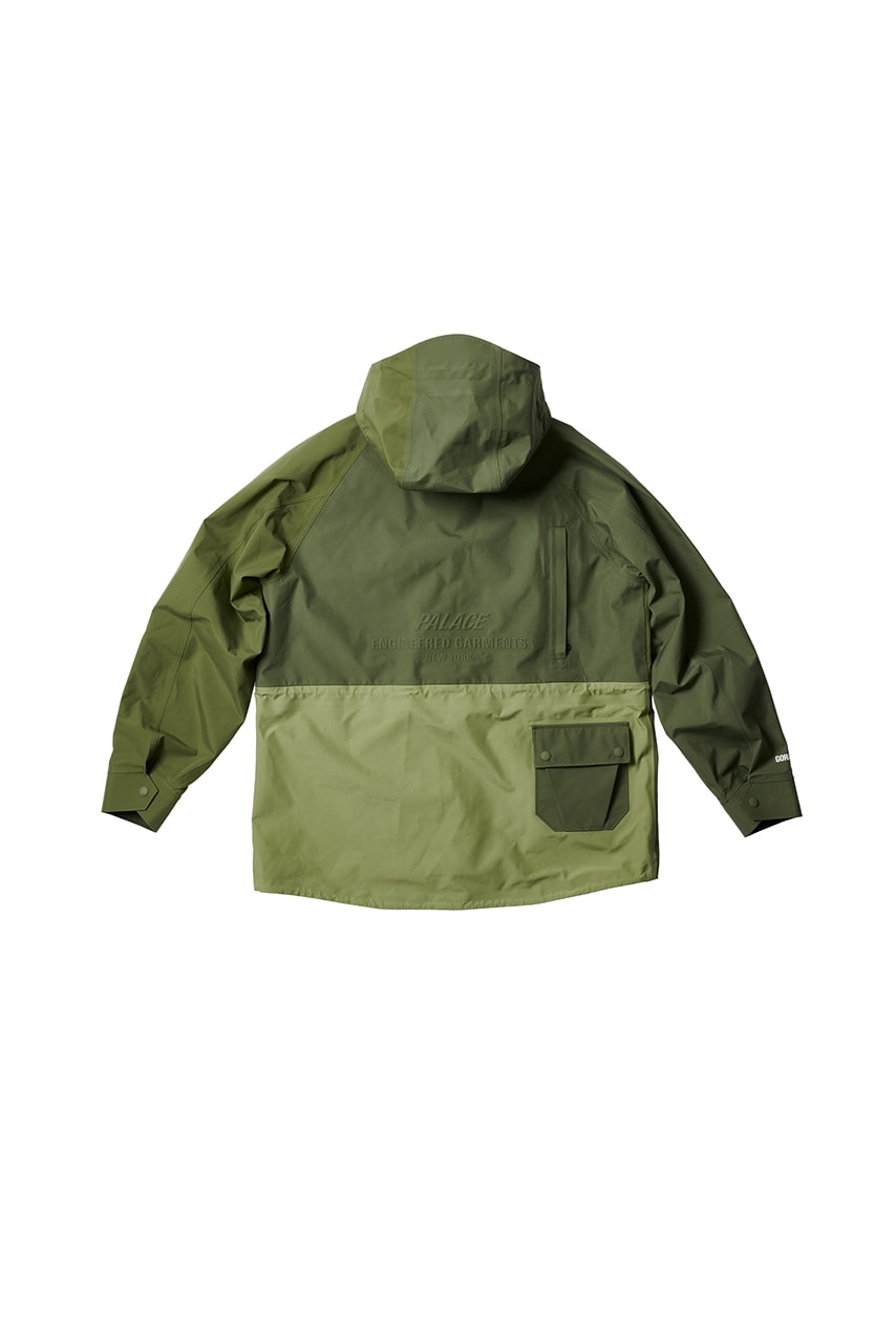 palace engineered garments outdoor collection release date info store list buying guide photos price gore tex parka ripstop trousers track top cheetah print check shirts heavy duty tees patchwork fleece hoodie