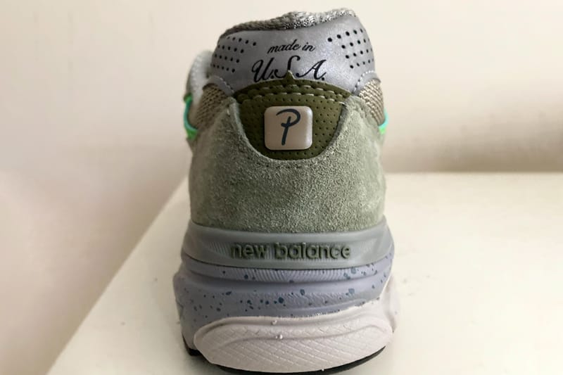 在庫あ国産Patta × New Balance 990V3 Olive 靴