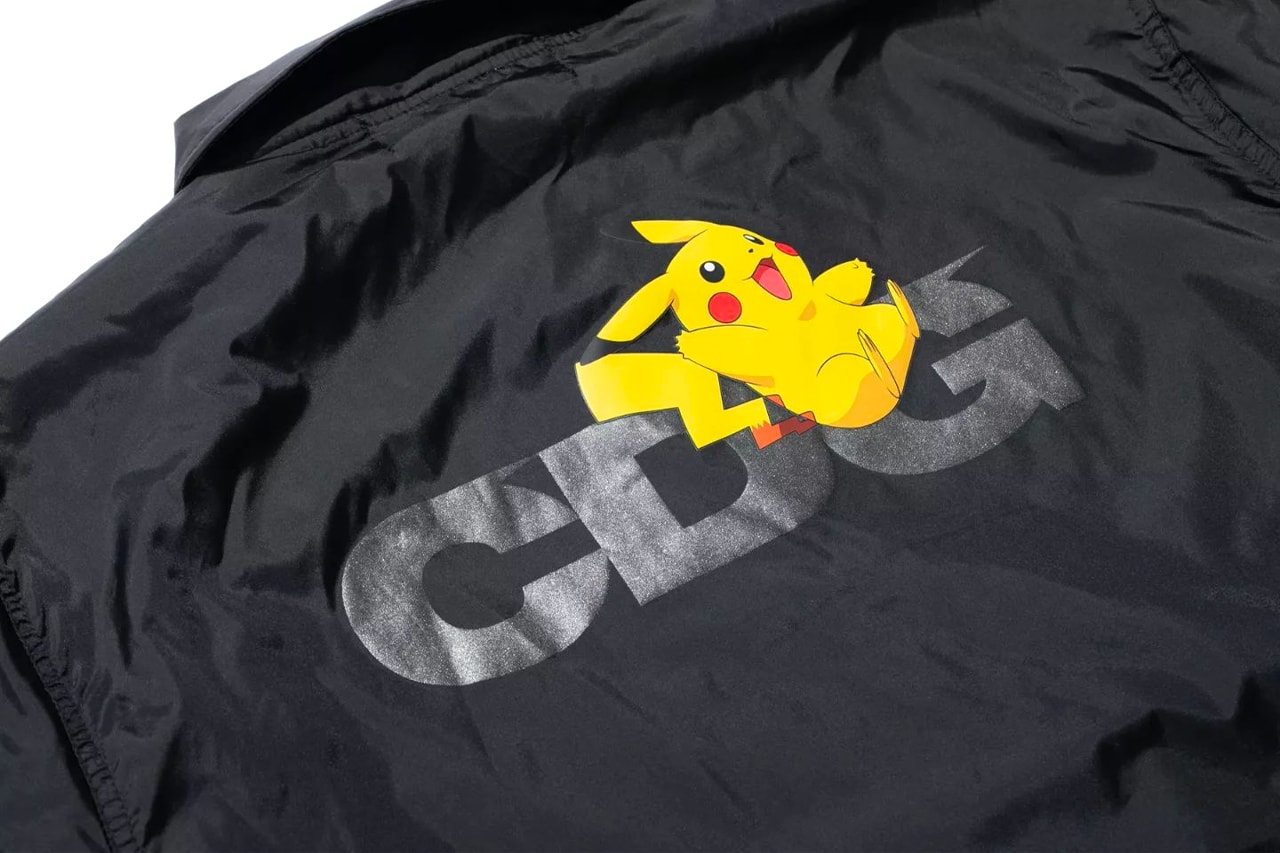 Pokémon x COMME des GARÇONS CDG Collaboration Teaser Reveal Closer Look Coach Jacket Pikachu 