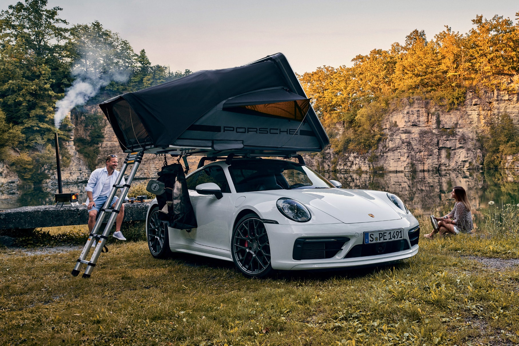 Porsche Tequipment 911 roof tent release 