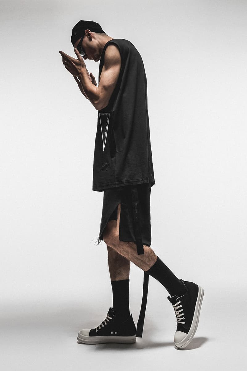 Rick Owens DRKSHDW New Arrivals HBX Release Info Buy Price Tarp T-shirt Jersey Trucker Cut-Off Shorts Hustler Hoodie Prisoner Drawstring Pants Creatch Cargo Drawstring Pants Denim Hexa Cargo Hi-Top Sneakers Denim Low Top Sneakers