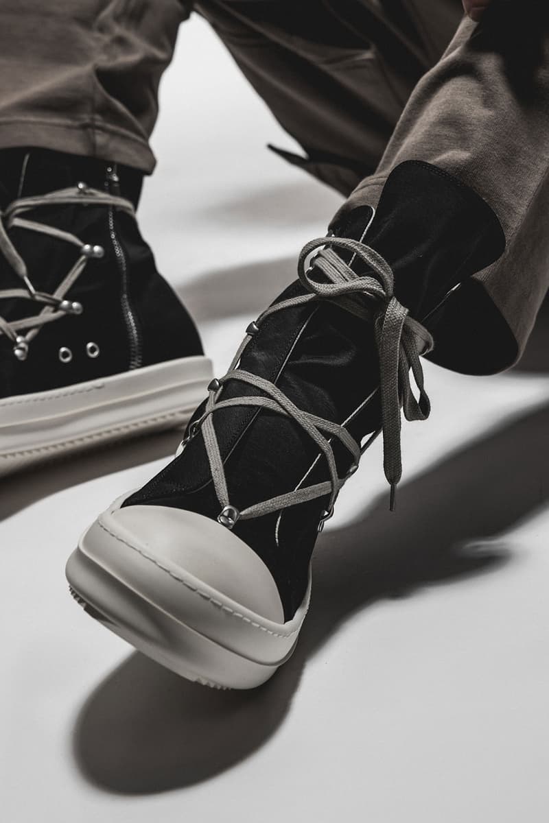 Rick Owens DRKSHDW New Arrivals HBX Release Info Buy Price Tarp T-shirt Jersey Trucker Cut-Off Shorts Hustler Hoodie Prisoner Drawstring Pants Creatch Cargo Drawstring Pants Denim Hexa Cargo Hi-Top Sneakers Denim Low Top Sneakers