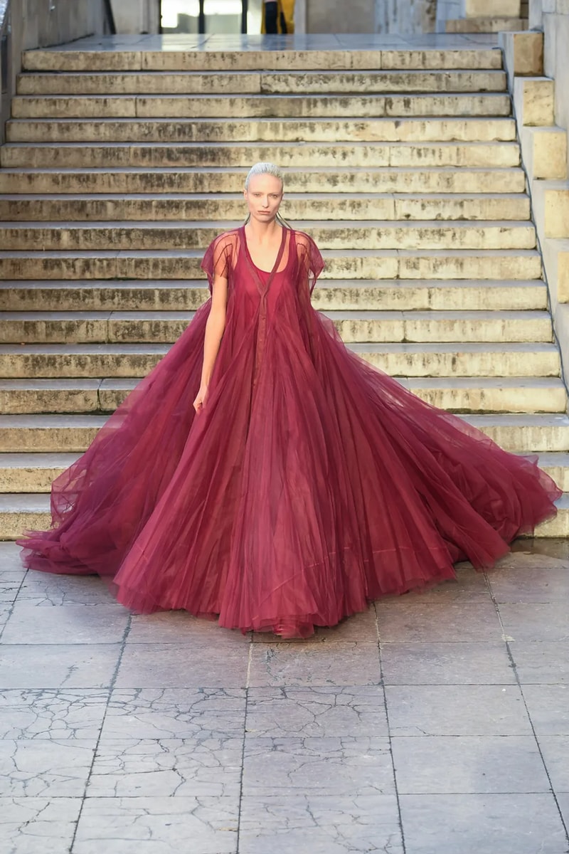 rick owens red dress 100% Cotton. Rick Owens Spring/Summer 2023 Paris