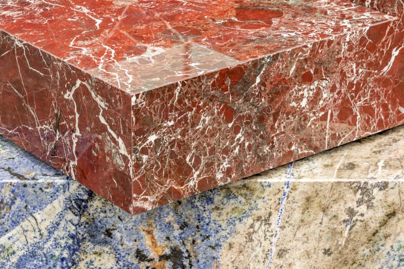 Sabine Marcelis Adds Swivelling Marble Chairs to Busy London Square