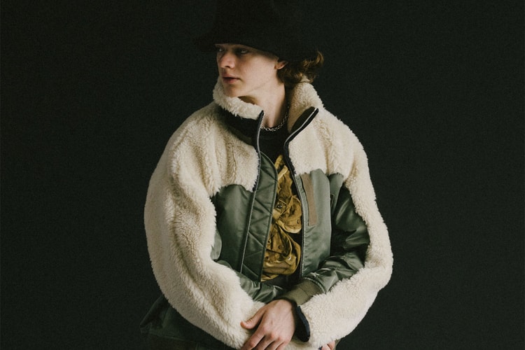 sacai Adds Faux Shearling Trim to Signature Nylon Twill Blouson