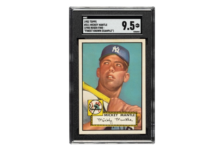 Mickey Mantle Card $12.6 Million USD Auctions Sale Price
