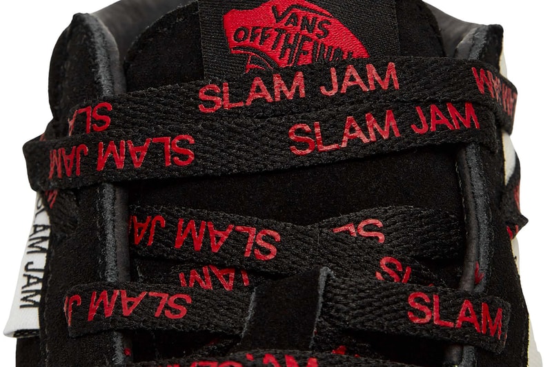 Slam Jam x Vans Sk8-Hi Collaboration (Un)Corporate Uniform Black Ecru Suede Canvas Release Information Skateboarding Drops