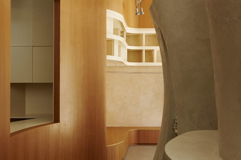 Snøhetta Combines Clay and Wood Inside Holzweiler's Copenhagen Store