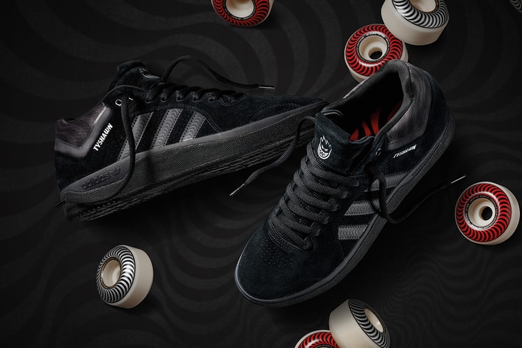 Spitfire Wheels Reimagines the adidas Tyshawn With a "Triple Black" Color Scheme