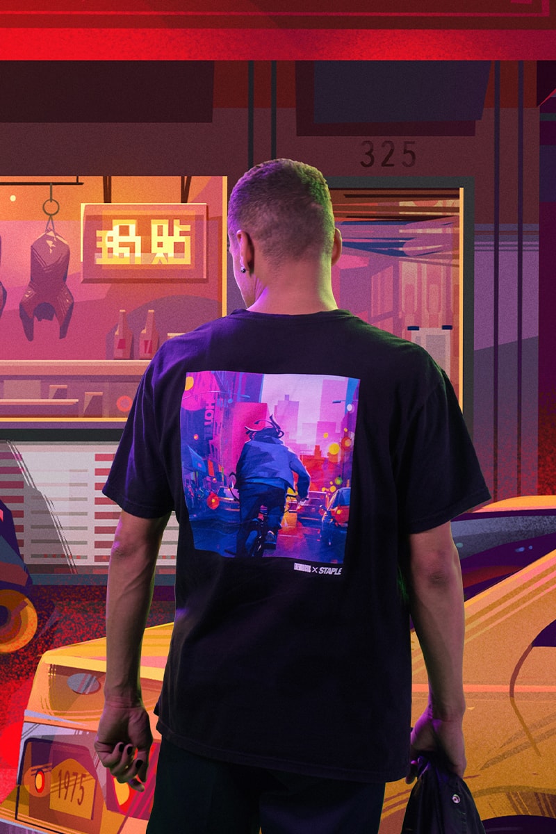 STAPLE Launches New Merch Collaboration With Netflix's 'Entergalactic' jeffstaple pigeon kid cudi cartoon galaxy kenya barris