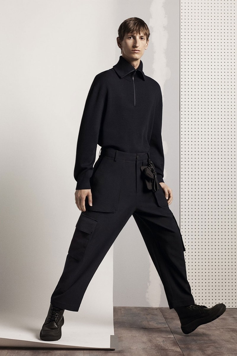 Studio Nicholson Zara mens capsule collection minimalist shoes glasses leather goods blankets knit jacket craig mcdean release info date price