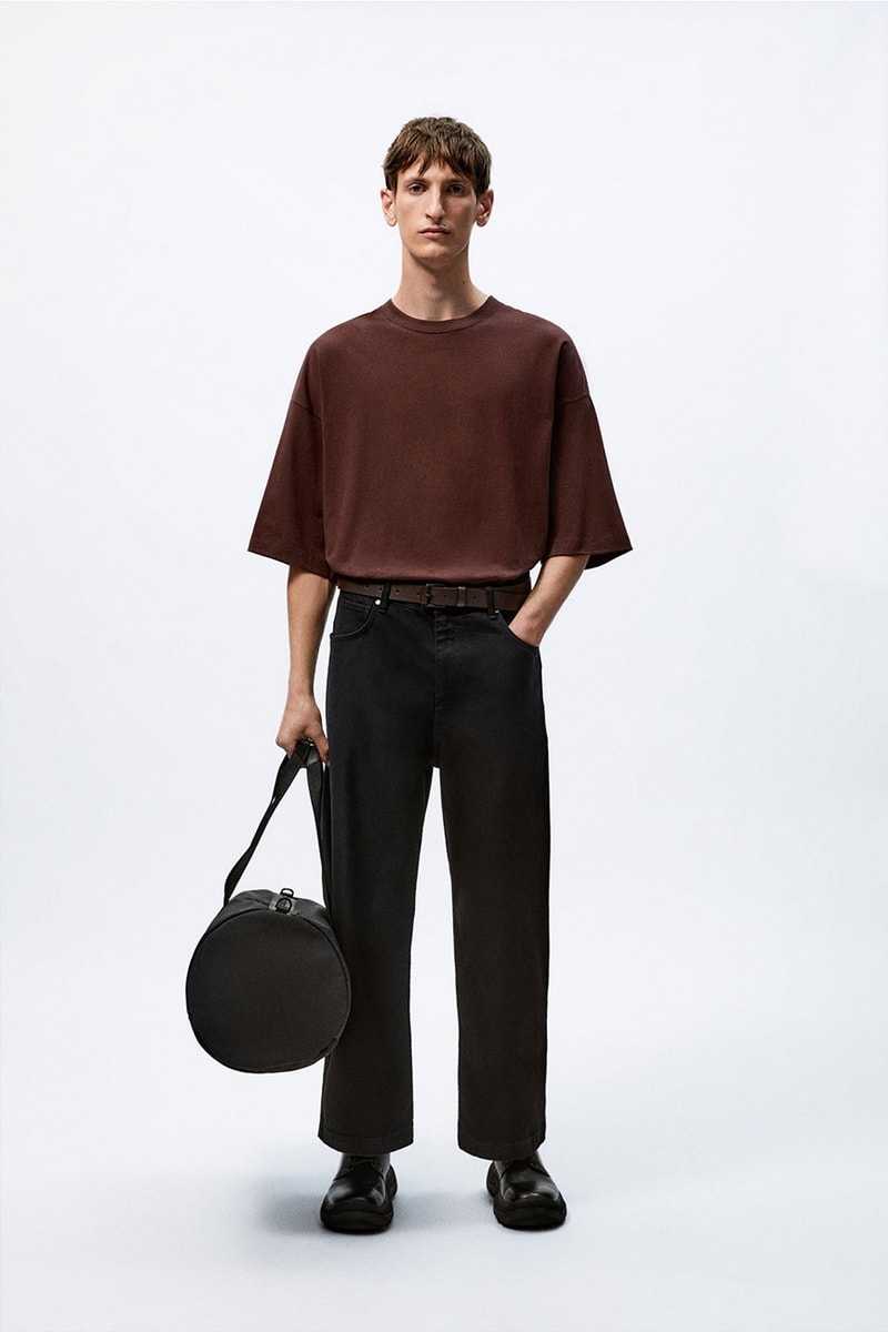 Studio Nicholson Zara mens capsule collection minimalist shoes glasses leather goods blankets knit jacket craig mcdean release info date price