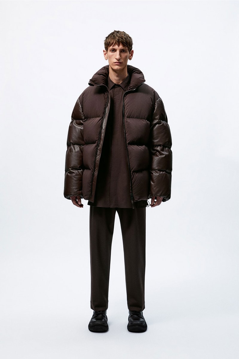 Studio Nicholson Zara mens capsule collection minimalist shoes glasses leather goods blankets knit jacket craig mcdean release info date price