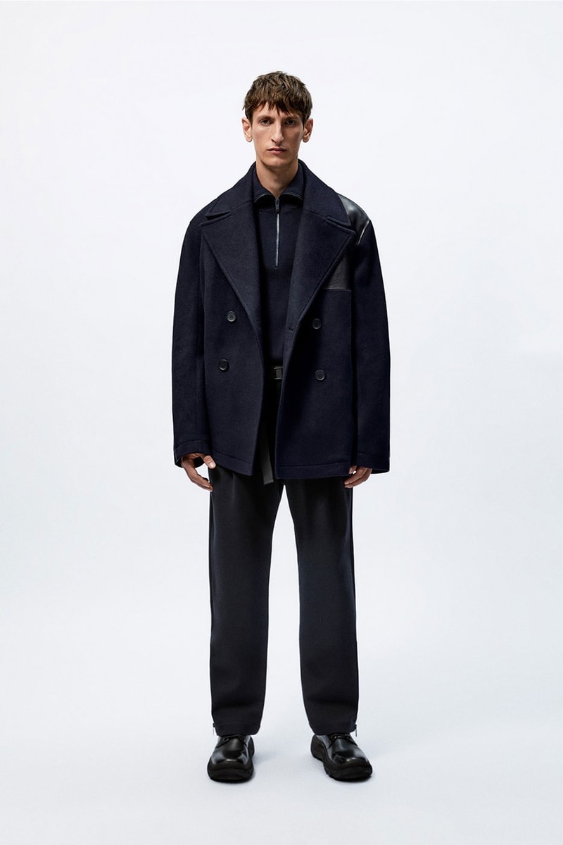 Studio Nicholson Zara mens capsule collection minimalist shoes glasses leather goods blankets knit jacket craig mcdean release info date price