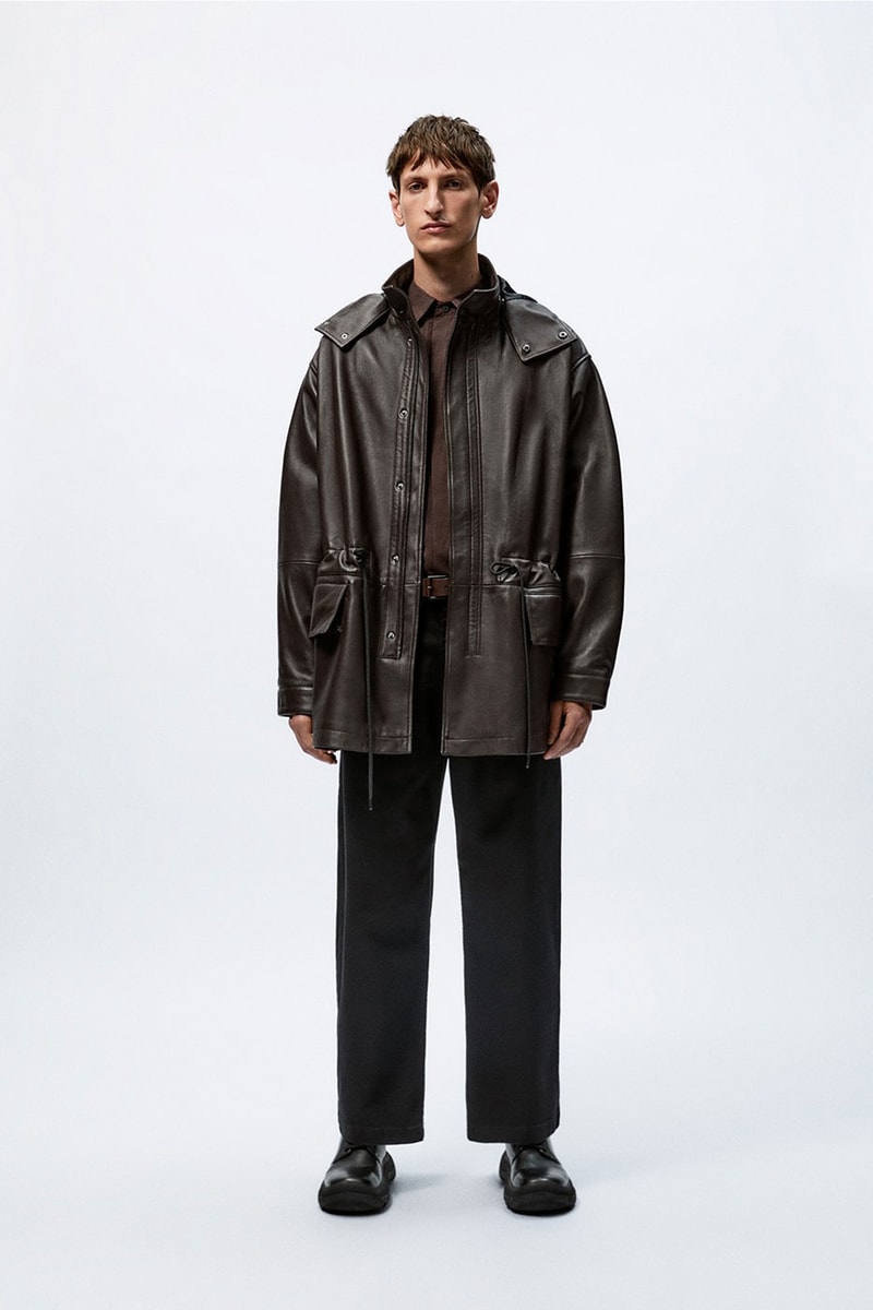 Studio Nicholson Zara mens capsule collection minimalist shoes glasses leather goods blankets knit jacket craig mcdean release info date price