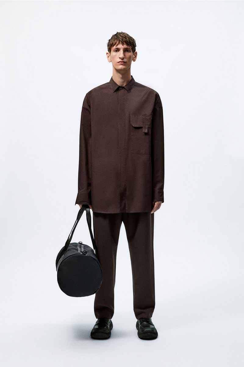 Studio Nicholson Zara mens capsule collection minimalist shoes glasses leather goods blankets knit jacket craig mcdean release info date price